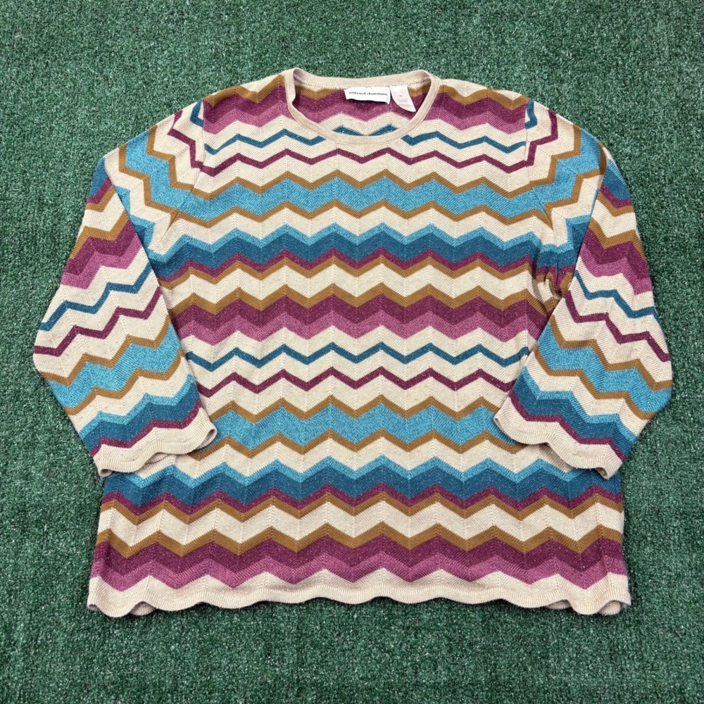 Vintage 90s Alfred Dunner Chevron Sweater